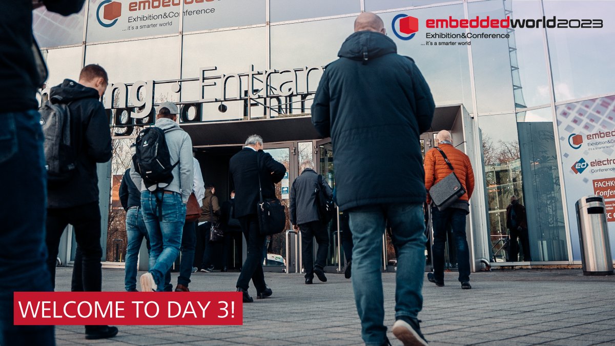Let's start this third &amp; final day at #ew23 full of energy:

✔️ Over 950 exhibitors from 44 countries can't wait to welcome you at their booths &amp; present their latest products &amp; innovations.

✔️ And the programme is packed, too. View the full schedule: embedded.ly/4g6q