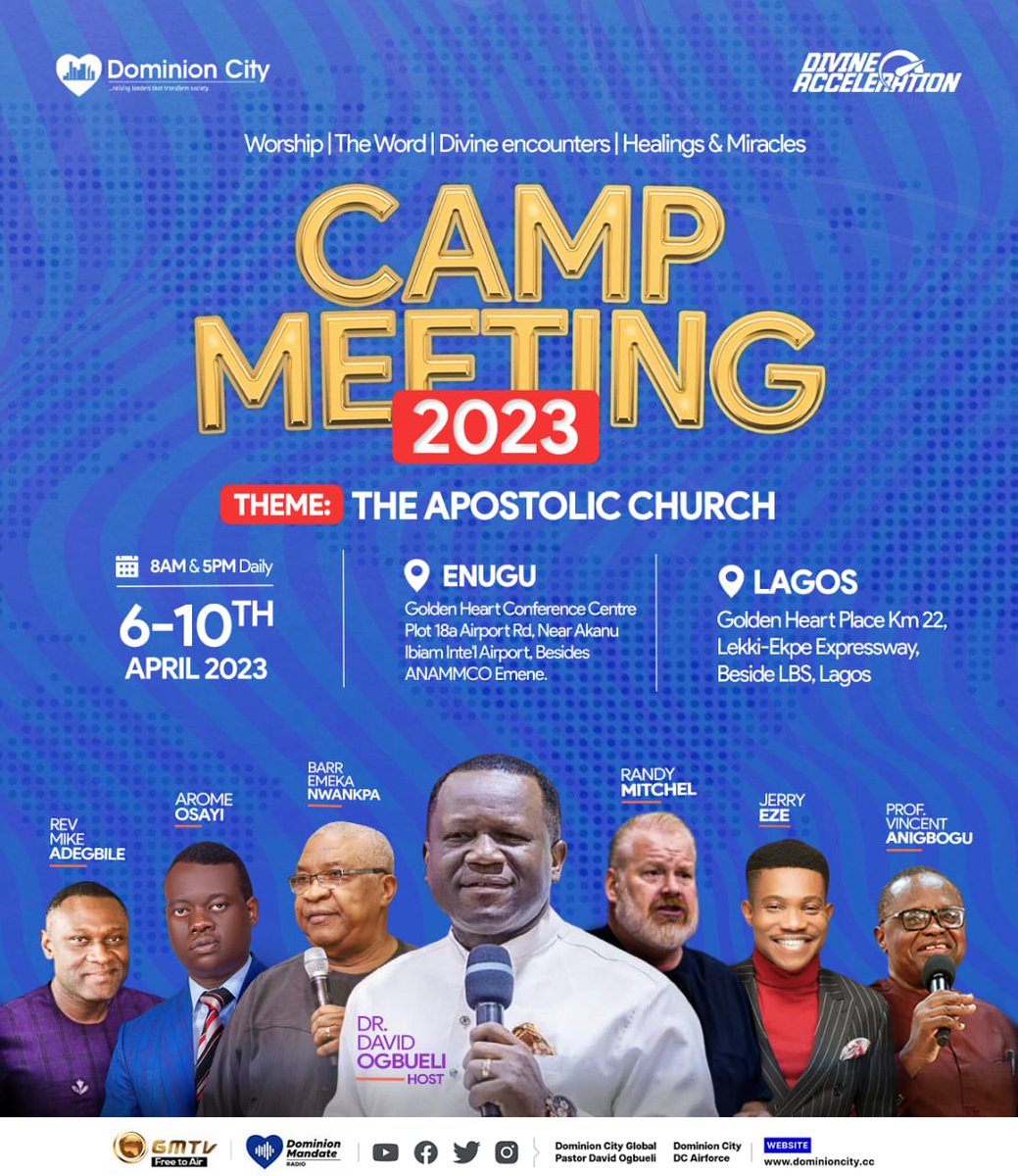 pstdavidogbueli's tweet photo. CAMPMEETING 2023 IS HERE. https://t.co/2IRQcWPeuh