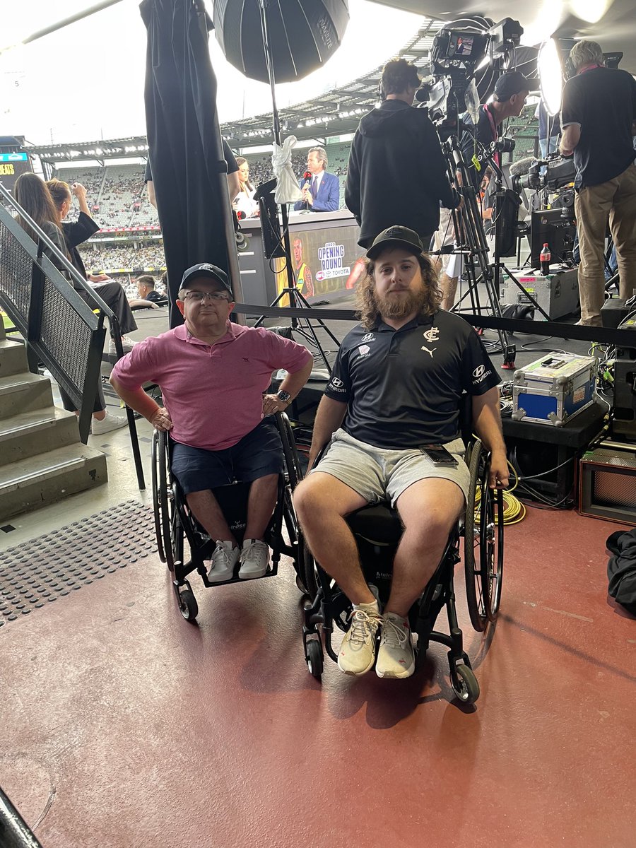 DarrenWheels's tweet image. .@7AFL and @FOXFOOTY have taken two whole blocks of wheelchair seating at @MCG tonight

Instead of unimpeded view of the entire ground on Level 4, tonight we get the back of crowd heads on Level 1

Disabled fans like @CripsyAU &amp;amp; I deserve better

#AFLTigersBlues #AccessMatters
