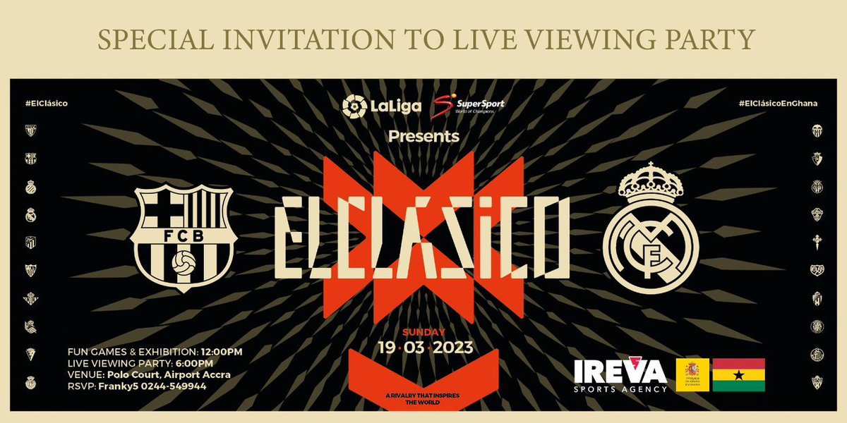 kweku_Genelord's tweet image. It's all about El classico
#AfterWorkEvent