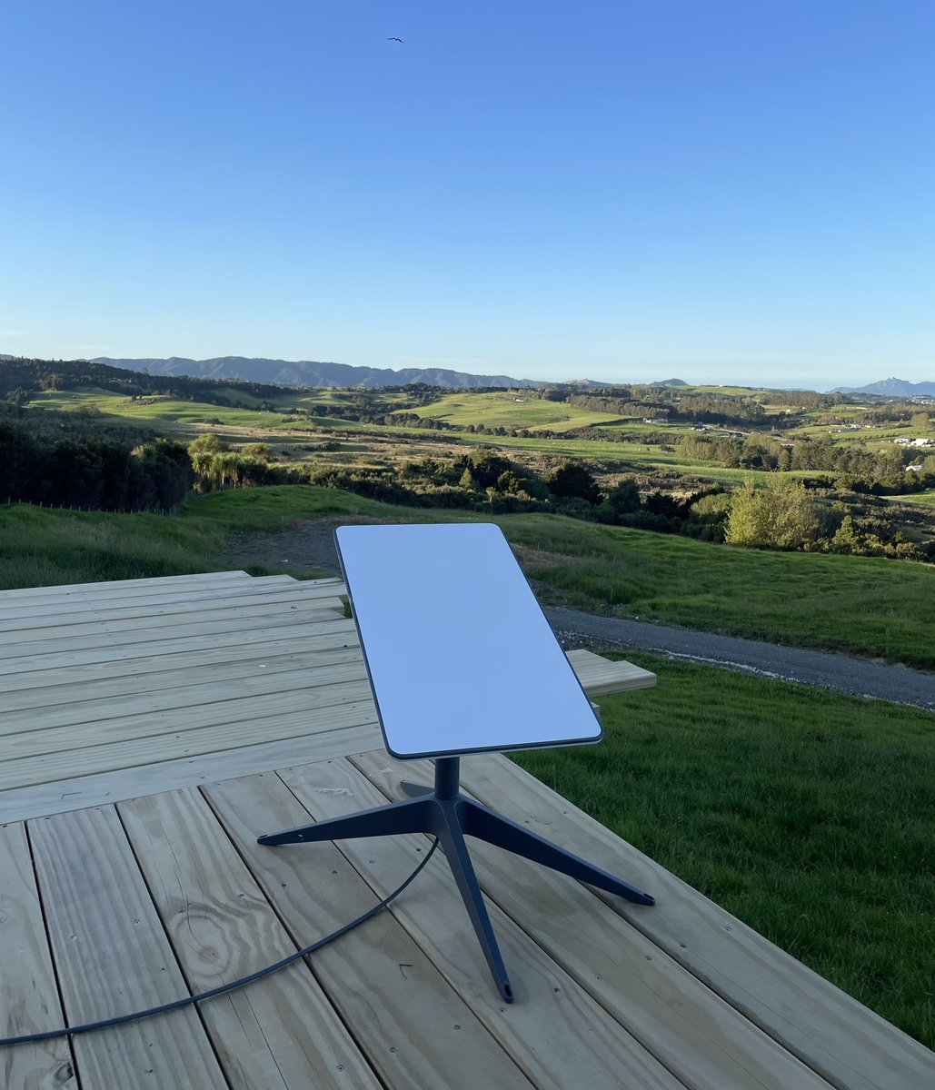 Got to use Starlink by <a href="/SpaceX/">SpaceX</a> in New Zealand these last few days. Cool piece of kit and a game changer for the future. 🇳🇿 #starlink #spacex #newzealand  #projectinprogress #gamechanger #offgrid #connected #possibilities