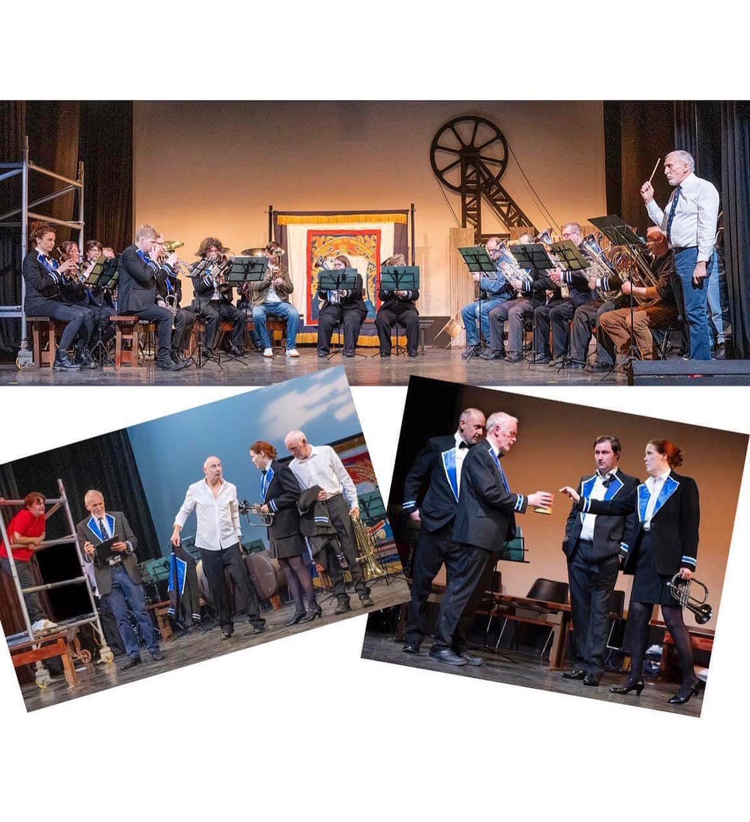 EPeoplesTheatre's tweet photo. What a fabulous audience we had last night! Still tickets for BRASSED OFF available for tonight from the link below, or at the door. #TheatreThursday #edinburgh #collieryband #livemusic #brassband #mining #pitclosures #Protest #whatsonEdinburgh     https://t.co/KalVeWvTaV https://t.co/k1jTBmwlpo