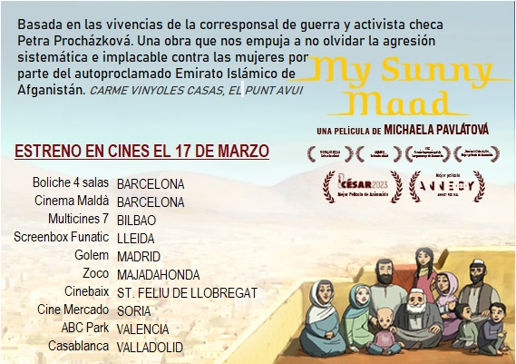 PiramideFilms's tweet photo. #MySunnyMaad desde este viernes 17 de marzo en cines. Basada en una historia real. 
#estrenosdecine #derechoshumanos #mujeresafganas https://t.co/uNNC8mwFBE