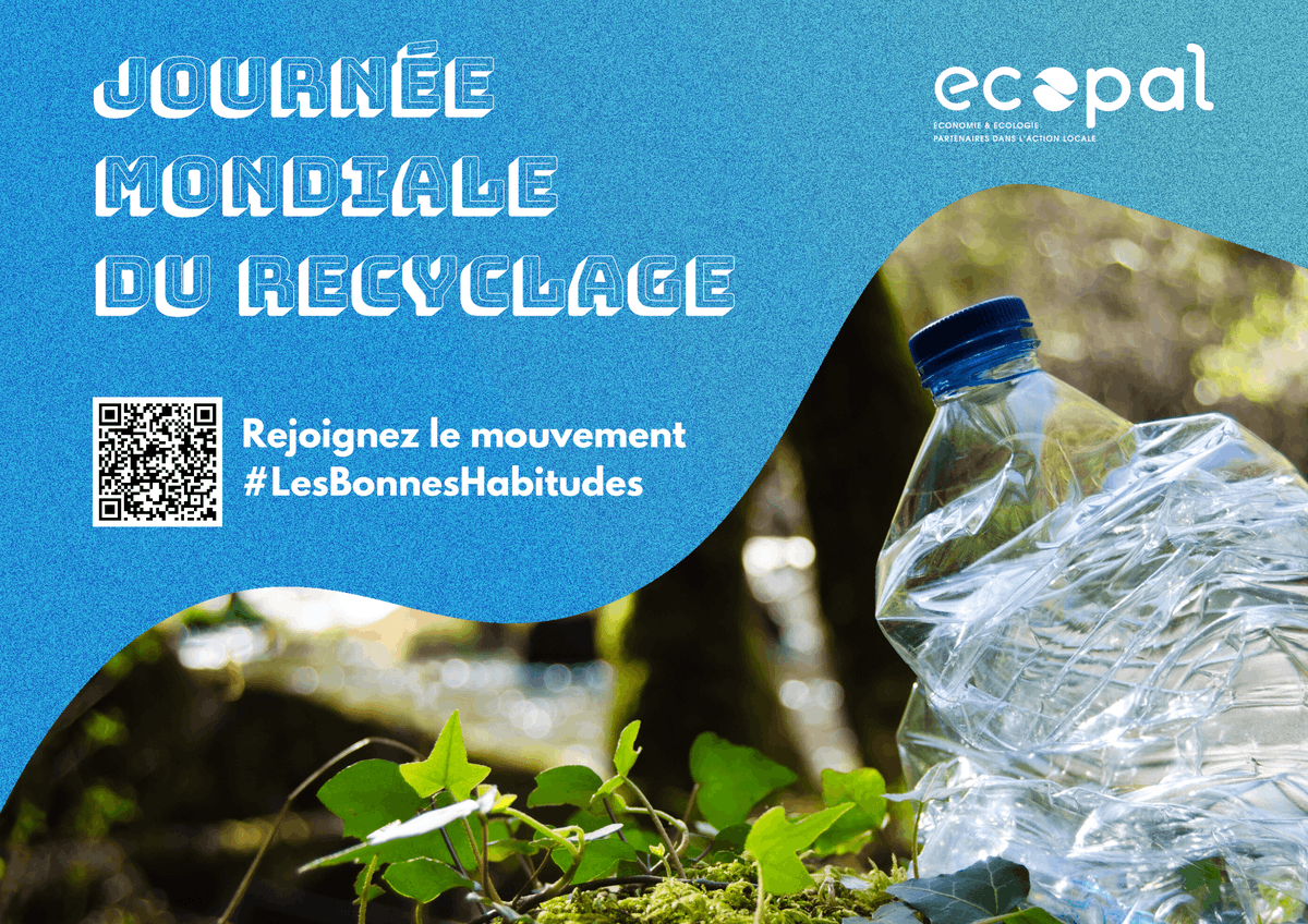 Ecopal_DK's tweet photo. 🌍Chaque Français produit en moyenne 546 kg de déchets par an, mais nous pouvons tous agir pour réduire notre impact sur l'environnement. À l'occasion de la Journée mondiale du recyclage le 18 mars, rejoignez le mouvement #LesBonnesHabitudes pour adopter de bonnes habitudes. https://t.co/nsfdCXGRgB