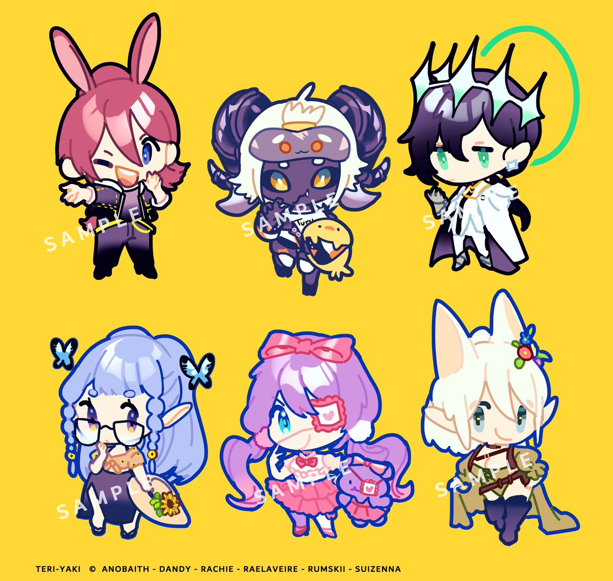 おすすめは…デフォルメのイラストです!TwitchかDiscord使用のアイコンから衣装が細かい