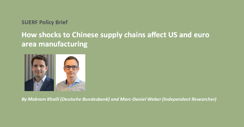suerf_org's tweet photo. #SUERFpolicybrief "How shocks to Chinese supply chains affect US and euro area manufacturing" by Makram Khalil (@bundesbank) and Marc-Daniel Weber (Independent Researcher)

#SupplyChainShocks #China #COVID19 #TradeTensions #US #EuroArea #Manufacturing