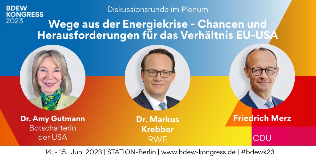 BDEW (@bdew_ev) on Twitter photo Der #IRA beschleunigt Investitionen in #Erneuerbare und lenkt Kapital für klimafreundliche Technologien in die 🇺🇸. Wie 🇪🇺 und 🇩🇪 attraktive Wettbewerbsstandorte bleiben, diskutieren <a href="/USAmbGermany/">Official account of the U.S. Ambassador to Germany</a>, Markus Krebber & <a href="/_FriedrichMerz/">Friedrich Merz</a> auf dem #bdewk23. Tickets: bdew-kongress.de Der #IRA beschleunigt Investitionen in #Erneuerbare und lenkt Kapital für klimafreundliche Technologien in die 🇺🇸. Wie 🇪🇺 und 🇩🇪 attraktive Wettbewerbsstandorte bleiben, diskutieren <a href="/USAmbGermany/">Official account of the U.S. Ambassador to Germany</a>, Markus Krebber & <a href="/_FriedrichMerz/">Friedrich Merz</a> auf dem #bdewk23. Tickets: bdew-kongress.de