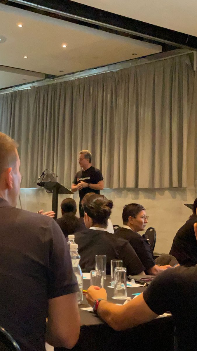 <a href="/JonKernPA/">Jon Kern</a>, co-creator of the Agile Manifesto, speaking at <a href="/SUGSA/">Scrum User Group SA</a> and <a href="/ScrumAlliance/">Scrum Alliance</a>'s Regional Scrum Gathering in Cape Town today. Such an exciting day, and we are looking forward to <a href="/gianamar/">Regina Martins</a> and Birge Kahraman's talk later. 👏

#SUGSA #connectingagile