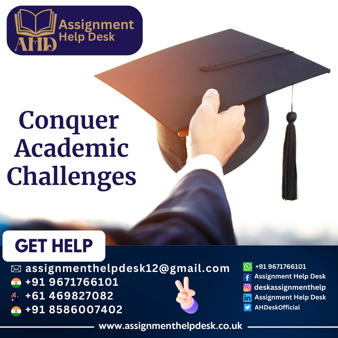 AHDeskOfficial's tweet image. Conquer Your Academic Challenges with Our #help. Special seasonal Discount on Every Order.
#assignmenthelp #courseworkhelp #assessmenthelp #thesishelp #essayhelp #researchpaperhelp #assignmenthelpdesk #bestassignmenthelp #AHDeskOfficial #academicchallenges
