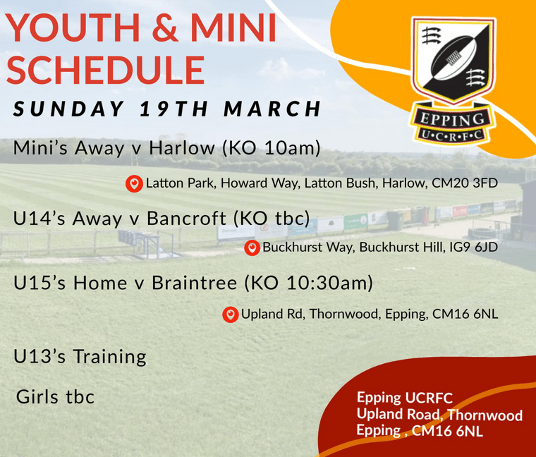 Youth &amp; Mini Schedule #Pitchero
eppingucrfc.com/news/youth-min…