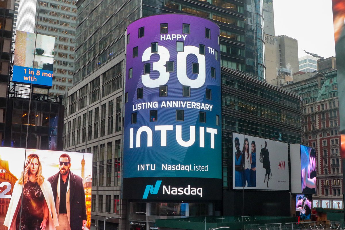 40 years of <a href="/Intuit/">Intuit</a>, 30 years on <a href="/Nasdaq/">Nasdaq</a>, and we're just getting started!
