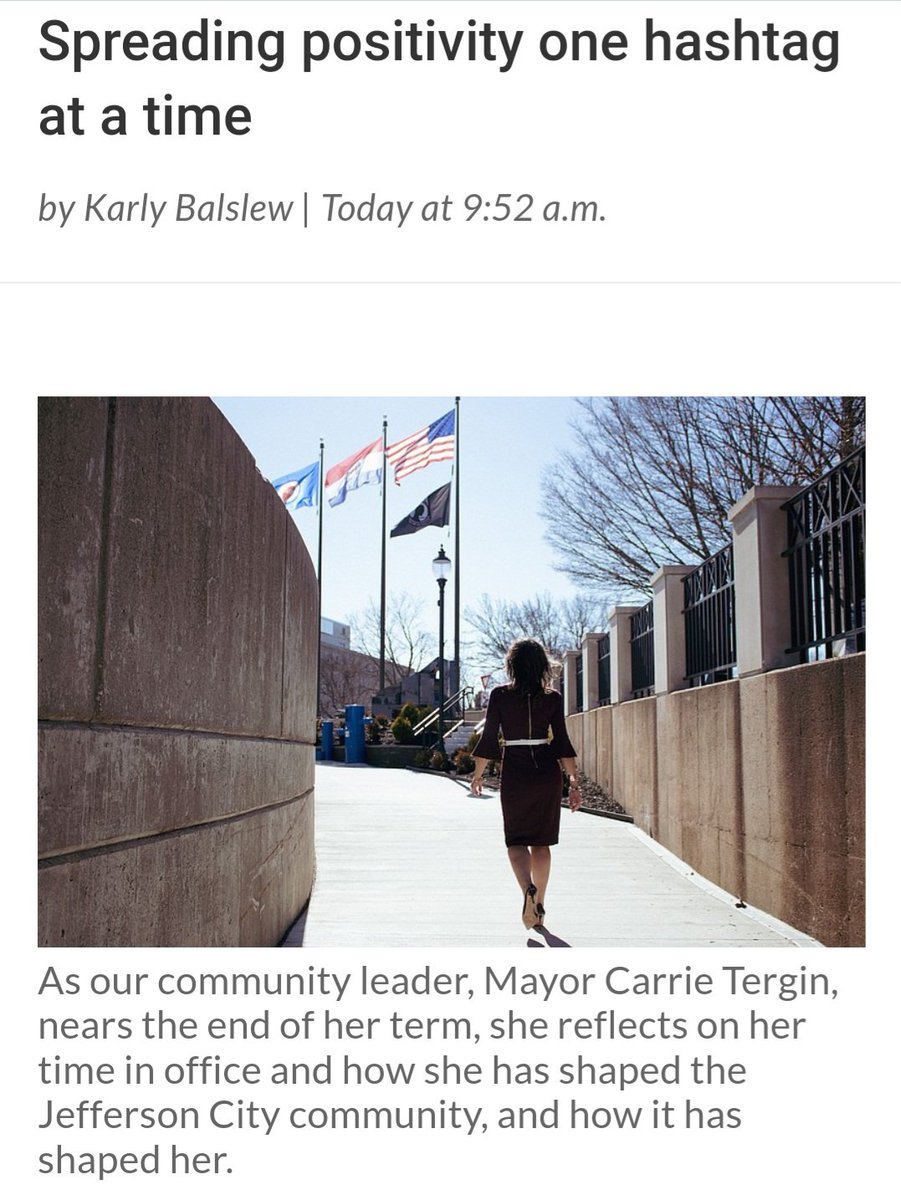 CarrieTergin's tweet photo. "Spreading Positivity One Hashtag at a Time" @HERMagazineJC @NewsTribune #JCMO #MayorTergin #BikingMayor #MayorArtist #SingingMayor #DancingMayor #SelfiewiththeMayor
https://t.co/9ZEIEIZIfF https://t.co/OMGunI1ErW