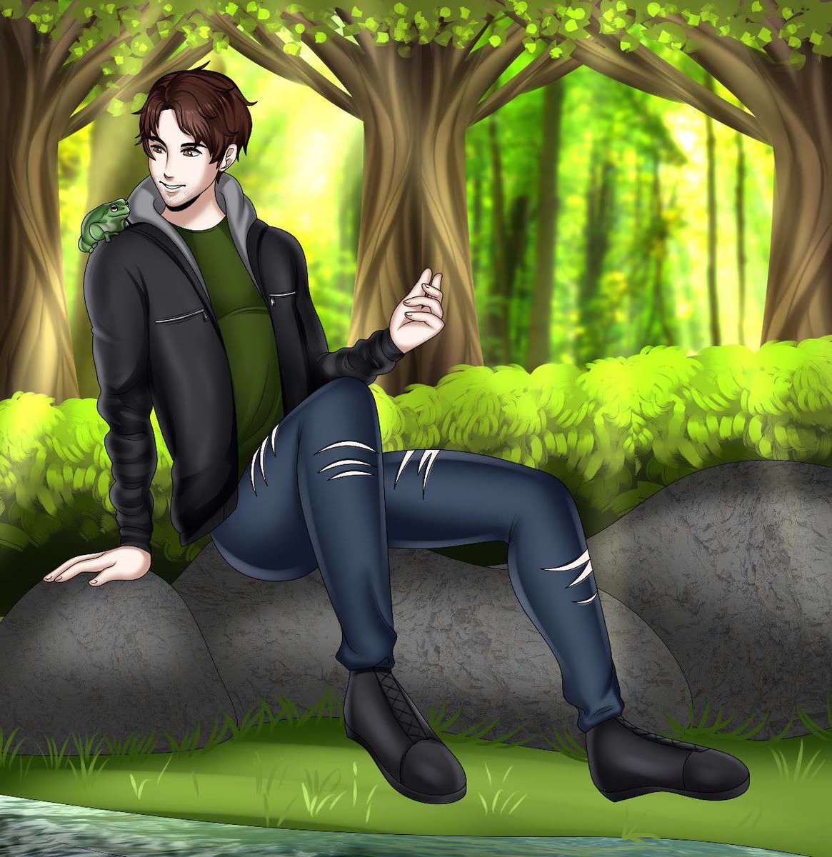 PuzzleFrog16's tweet photo. I had commissioned another great artist ..and I gotta say I absolutely love the way it came out☺️👍 https://t.co/MimOfESOw2
