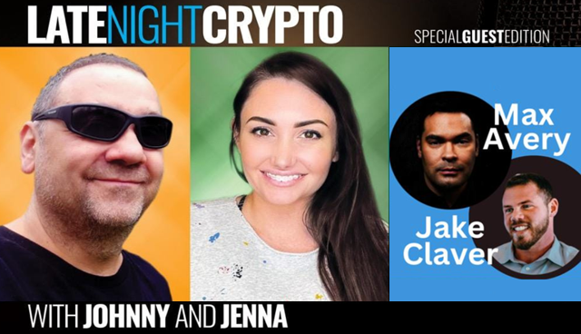 johnnykrypto00's tweet photo. Folks, don't miss tomorrow night's special guests
@beyond_broke & @realMaxAvery on the next episode of LATE NIGHT #CRYPTO 3/16 at 8: 30pm ET. We will talk about #XRP, #BankCrashes and #Crypto with my fantastic co-host @XRPjenna
Set your reminder here π https://t.co/9FMukCdNH6
#BTC #ETH #Cryptocurrency