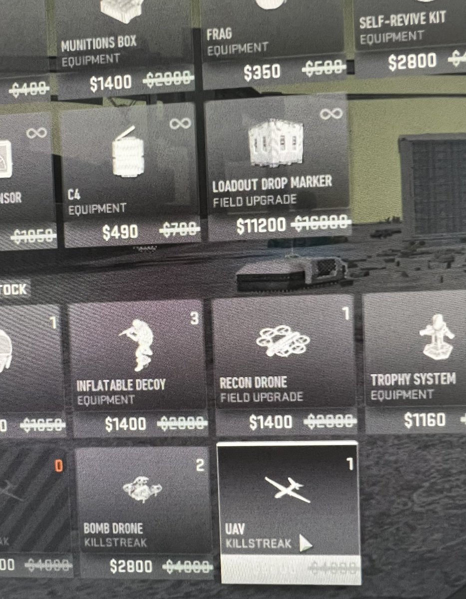 shadybast76's tweet photo. Patch notes say the Bomb Drones were removed…and look what you can buy during fire sales,bomb drones😂😂 #CallofDuty #Warzone #glitch https://t.co/DFvd6Tp06m