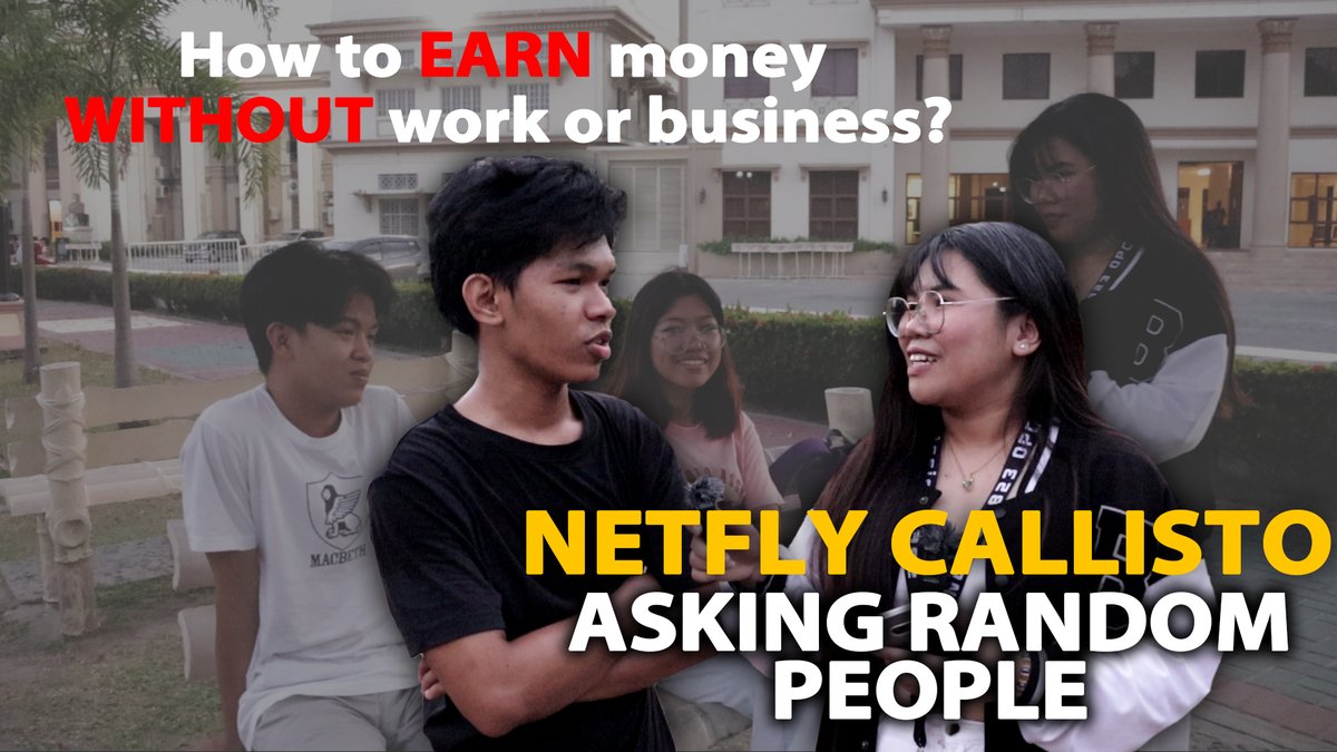 Netfly Callistpo went around and ask random people ''How they can earn Money without work or business?''.

And introduce to them the Mission Base App for them to have an extra income.

youtu.be/ST0p0FUBdU8

#MissionBase
#earningPlatform