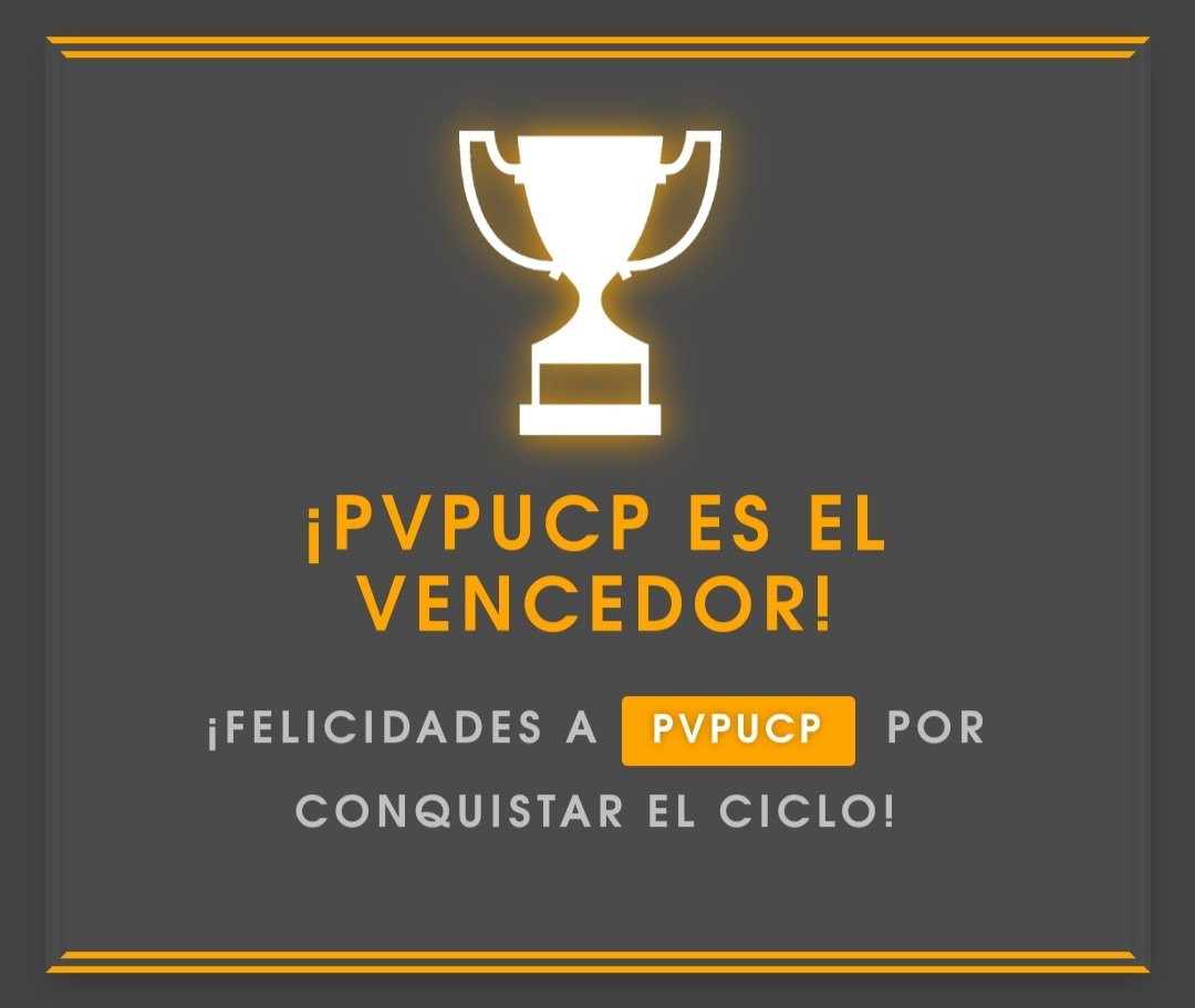 🏆🏅 PVPUCP 🏅🏆 tweet media