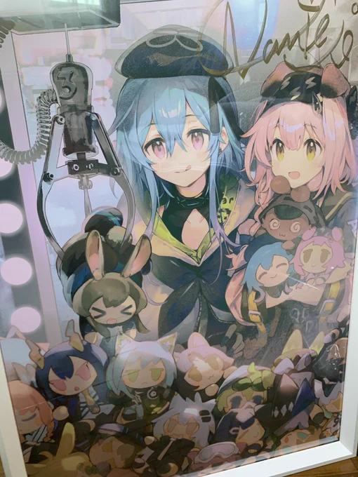 B2原画届いてたわよ〜!!!ミヅキちゃんGGちゃんかわいい〜!こんな素敵なキャラを生み出してくれたNamie先生に改めて…感謝…… 