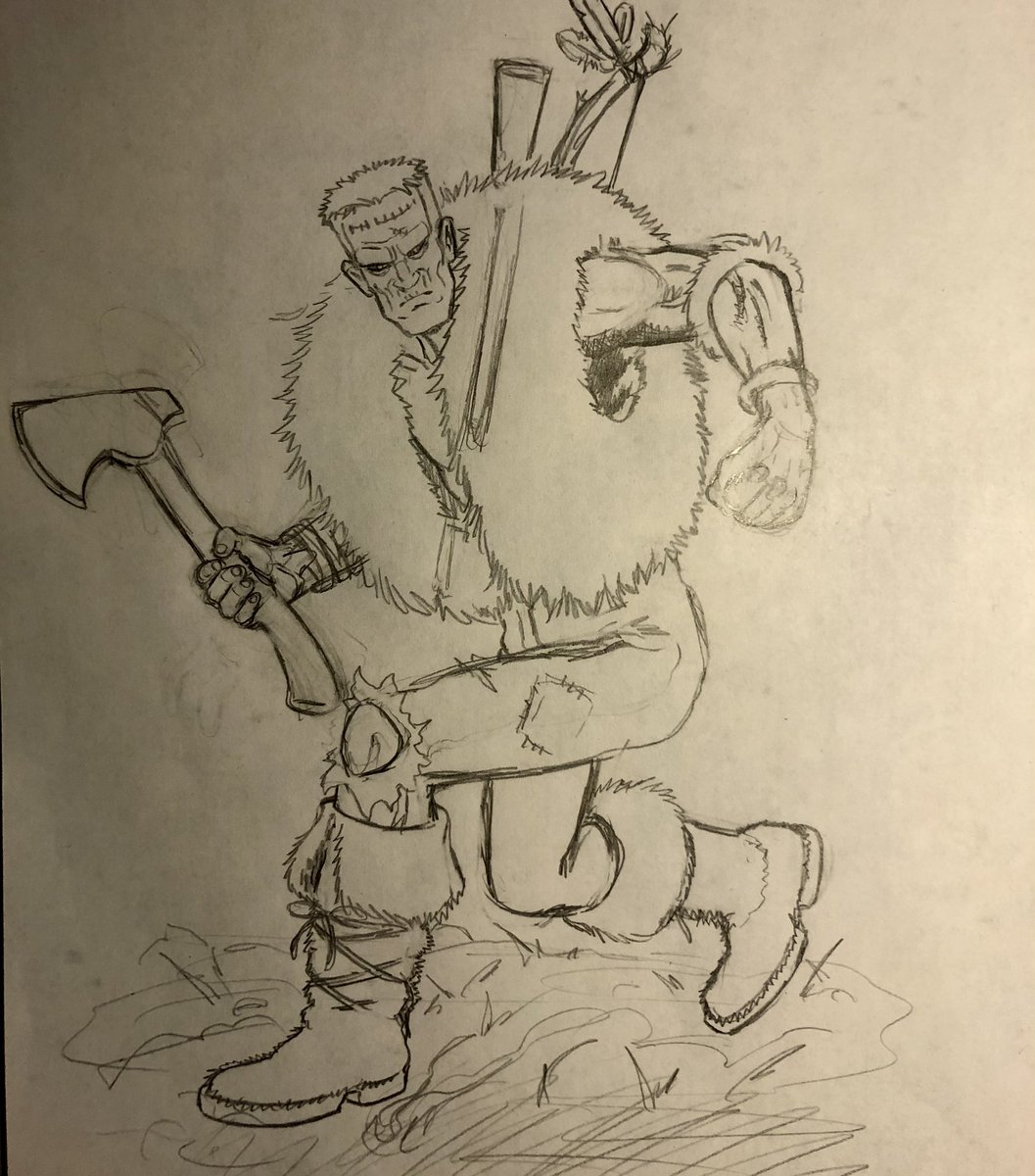 CrazyEricArt's tweet photo. Frankenstein’s monster (woodsman edition) …..

#universalhorror #universalmonsters #Frankenstein #horror #horrorart #creepy #macabre #macab #comicart #comics #vintage #drawing #sketch #doodle #pencilart #lineart https://t.co/BhPN2HIicm