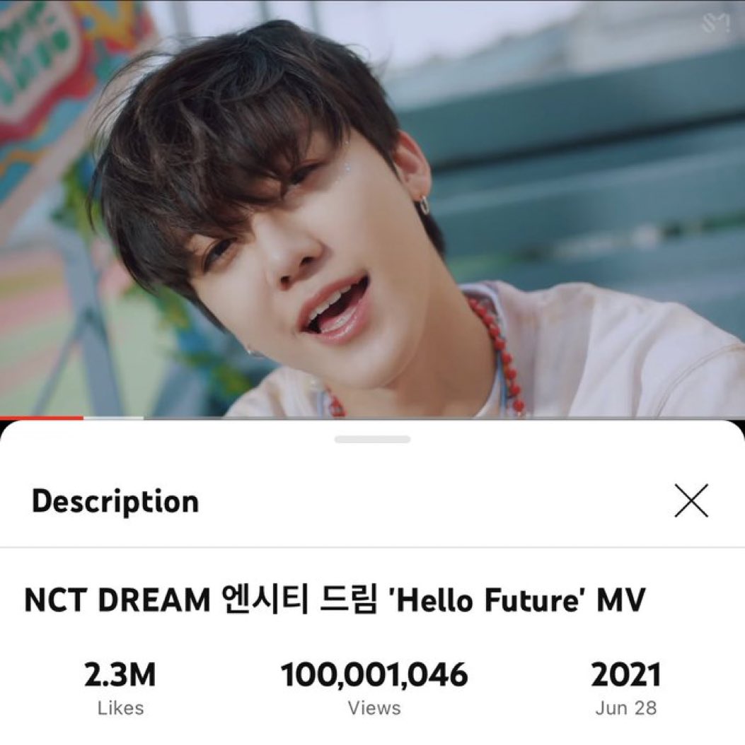GLAMORNCT_'s tweet photo. 230315 | تهانينا لوصول اغنيه @NCTsmtown_DREAM 'Hello Future' الى 100 مليون مشاهده! 

انه الفيديو الموسيقي الثالث لـ #انسيتي_دريم و العاشر من بين فيديوهات #انسيتي الموسيقيه محققا هذا العدد من المشاهدات!

 #HelloFuture100M
https://t.co/eEVRF39mjY https://t.co/Irixn6EHoi