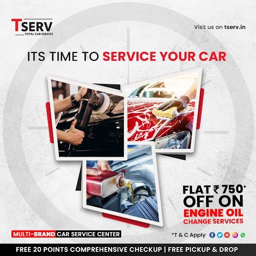 TservIndia's tweet photo. Its time to service your car.

💰Super Savings!

Hurry, limited period offer.

Flat ₹ 750* off on engine oil change services.

👉Free 20 Point Comprehensive Checkup
👉Free A/C Check-up
👉Free Pickup and Drop

For more details, contact your nearest #Tserv workshop. https://t.co/vheKTRHItJ