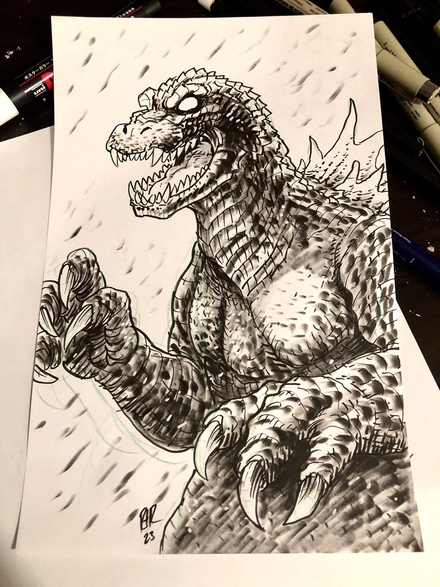 GMK Godzilla sketch 