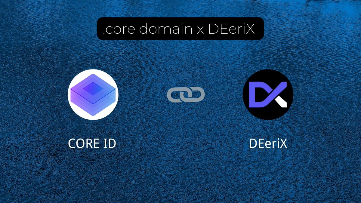 📢 partnership <a href="/CoreDaoID/">CORE ID</a> x <a href="/DEeriX_io/">DEeriX | IDO on 20th March 🍇</a> 
 
#DEeriX Decentralize aggregator exchange and the Decentralize future exchange. Trade with leverage up to 50x.

🤝DEeriX  soon integrates with CORE ID .core domain

🎁10 DEeriX WL 
✅ Follow <a href="/CoreDaoID/">CORE ID</a> <a href="/DEeriX_io/">DEeriX | IDO on 20th March 🍇</a> &amp; RT &amp; Drop Address