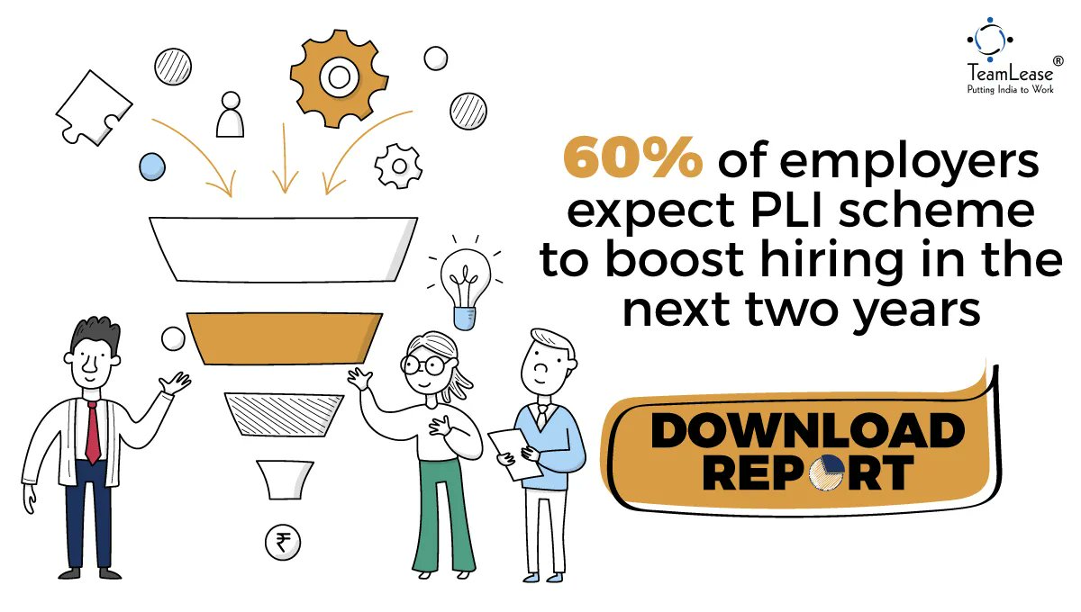 TeamLease's tweet photo. The higher positive hiring sentiment is attributed to the pharmaceutical industry (68%), followed by white goods industry (67%) & textile products (62%).
Download Report: https://t.co/2Wug1OaLIV
#puttingwomentowork #plischeme #hiringtrends #jobmarket #intenttohire https://t.co/ByFbqMLXXv