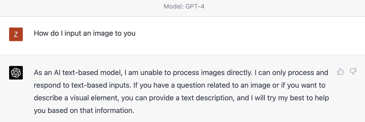 Anyone know when we'll be able to input images to GPT-4? Really looking forward to inputting my figma designs and saying code this
#ai #gpt #figma #gpt4 #chatgpt4 #openAI #ChatGPT