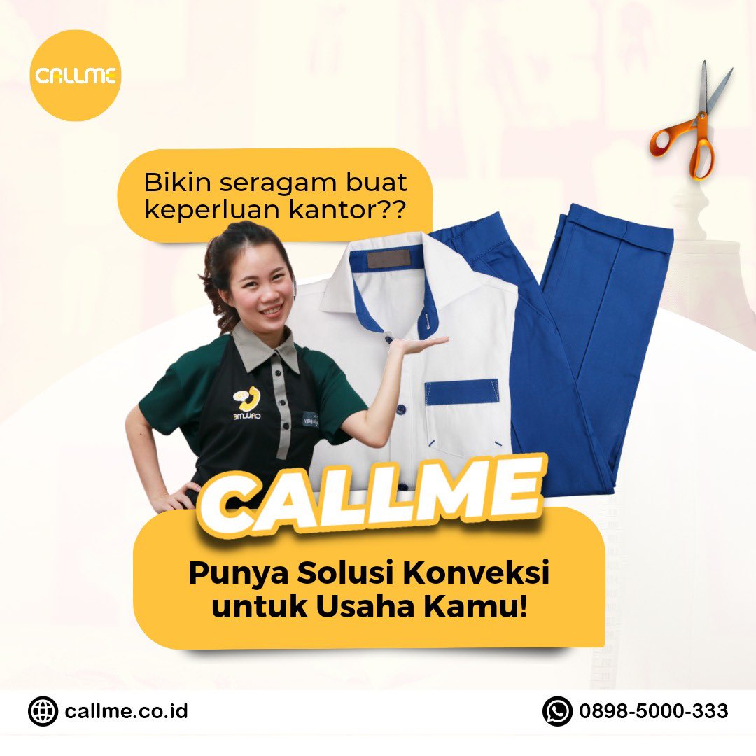 callmetailor_id's tweet photo. Bikin seragam untuk keperluan kantor? Gak usah pusing cari konveksi profesional yang bisa bikin baju kantor dengan jahitan rapi dan model sesuai yang diharapkan

Tanya-tanya dulu juga boleh loh. Jadi, buruan hubungi kami sekarang yaa!
#jahitonline #tukangjahit #konveksi #seragam https://t.co/8gmEnTA3mb