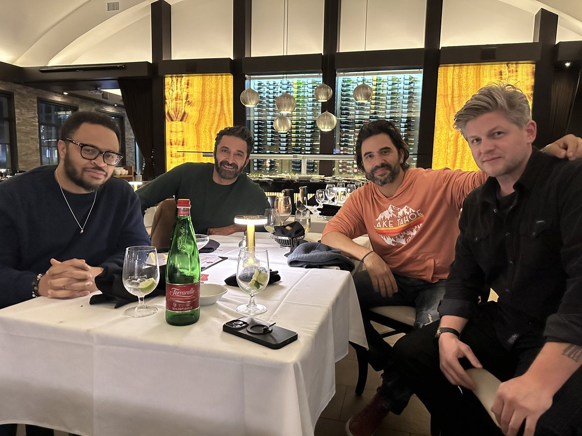 pejvahdat's tweet photo. Dinner with my brothers @LLMGT @Vududaddy and Nacho! https://t.co/TJuIs6YEoI