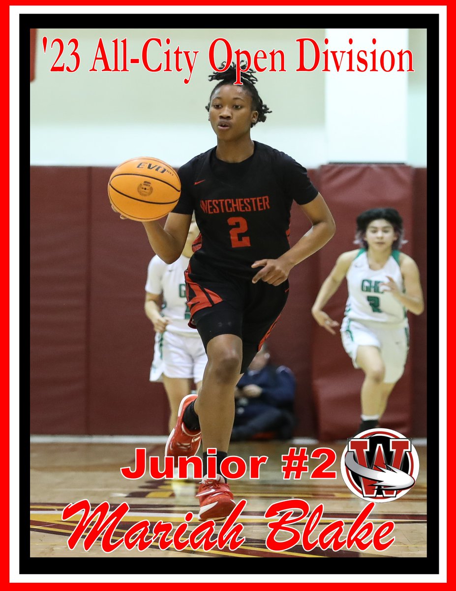 WestchesterGBB's tweet photo. @WestchesterGBB says Congratulations to Junior 
@mariahblakee for making 2023 @CIFLACS
All-City Open Division @breezepreps @LAVarsity  @LanceSmithTPC @CalHiSports @latimessports @thelasentinel @MaxPreps @PrepGirlsHoops https://t.co/mxnV5jlDQR