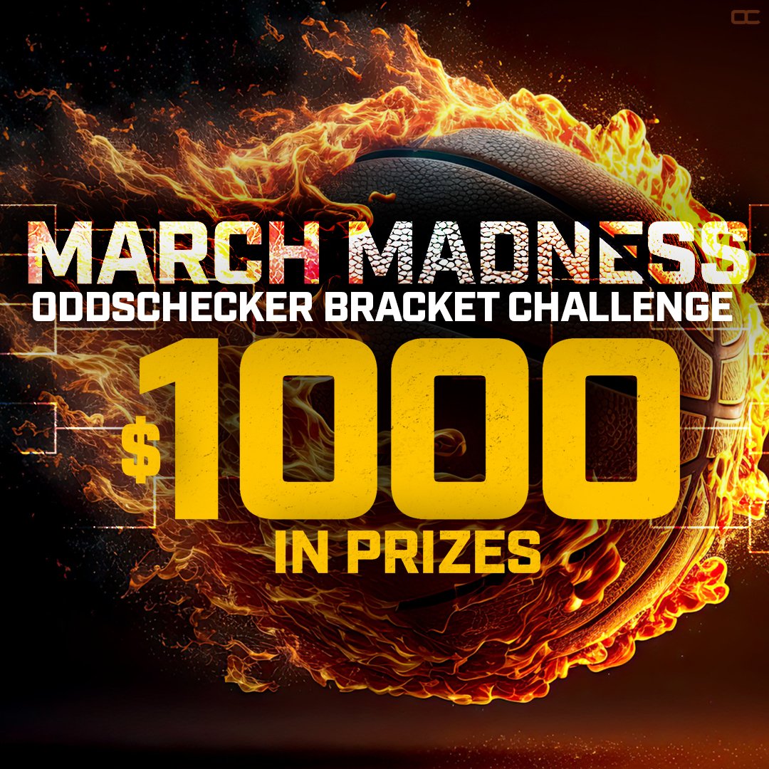 🚨🚨

Make sure to enter <a href="/OddsCheckerUS/">oddschecker</a>'s bracket challenge! ⬇

Right now, you'd have a ~1/200 chance of securing the $500 first-place prize 👀

🔗 playaction.pub/ocmadness