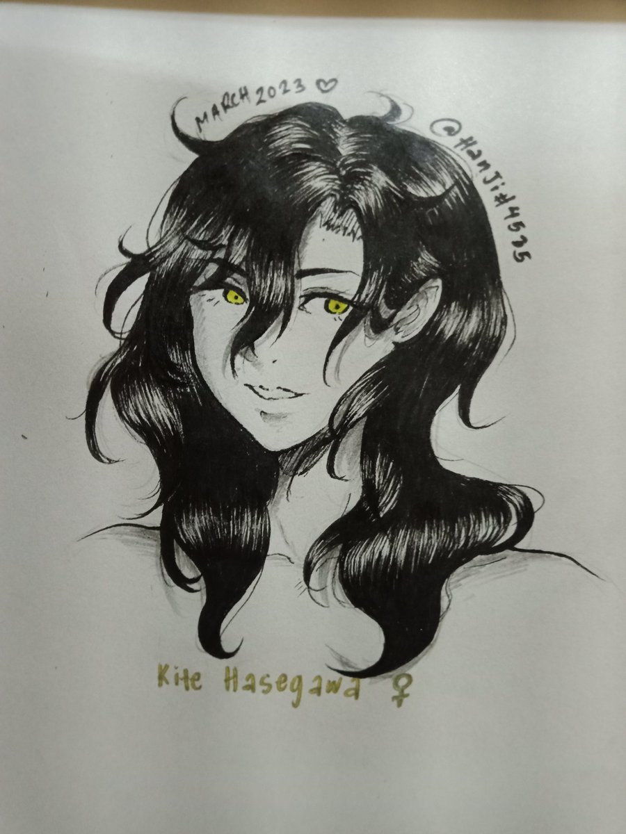 Crazy_Hanji's tweet photo. And since I currently suck at drawing men again, here's female #KiteHasegawa
#Kaitography #KiteKin https://t.co/MOfqv2tLG7