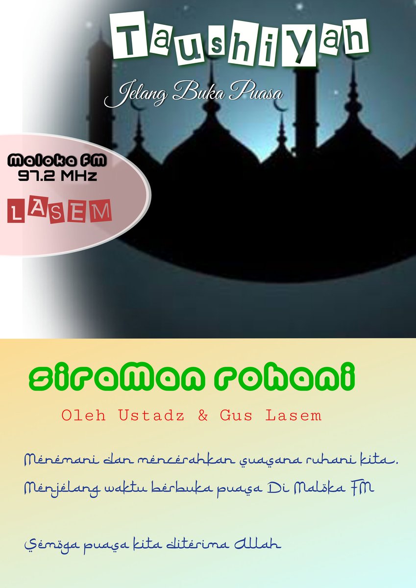 Yuk Ramadhannya Maloka <a href="/malokafm/">Maloka Lasem</a>