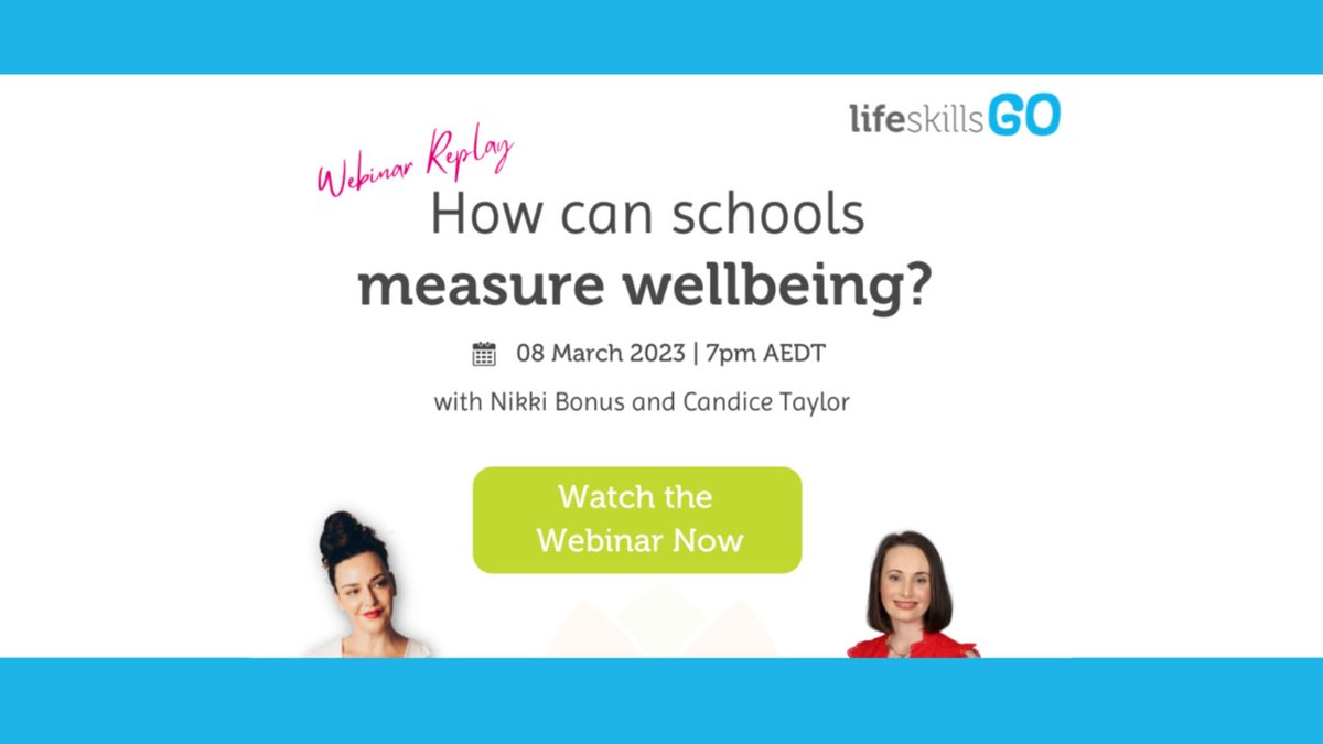 Watch the replay of our recent webinar as our panelists discuss how schools can measure wellbeing.

lifeskillsgroup.com.au/how-can-school…

#webinar #replay #lifeskillsgroup #lifeskillsgo #schoolwellbeing #studentwellbeing #teacherwellbeing #expertpanel #classroomteaching
