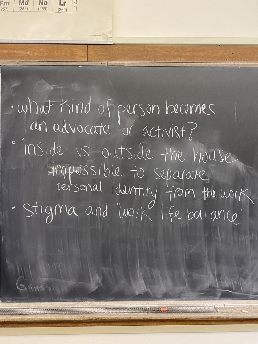 ericaflorencee's tweet photo. One of my favorite class discussion topics: “Self Care as a Selfless Act: Mental Health at the Root of Activism” today. Teaching Community Action 102 “Building Knowledge for Social Change” has been one of the most inportant experiences. https://t.co/9d07mFmsed