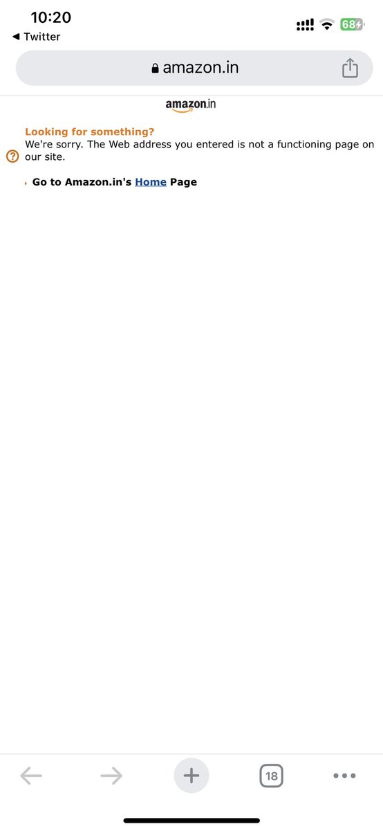 HarshDavee's tweet photo. @AmazonHelp @AmitAgarwal @amazonIN  got this when i click the link.. https://t.co/kJVobsZRhT