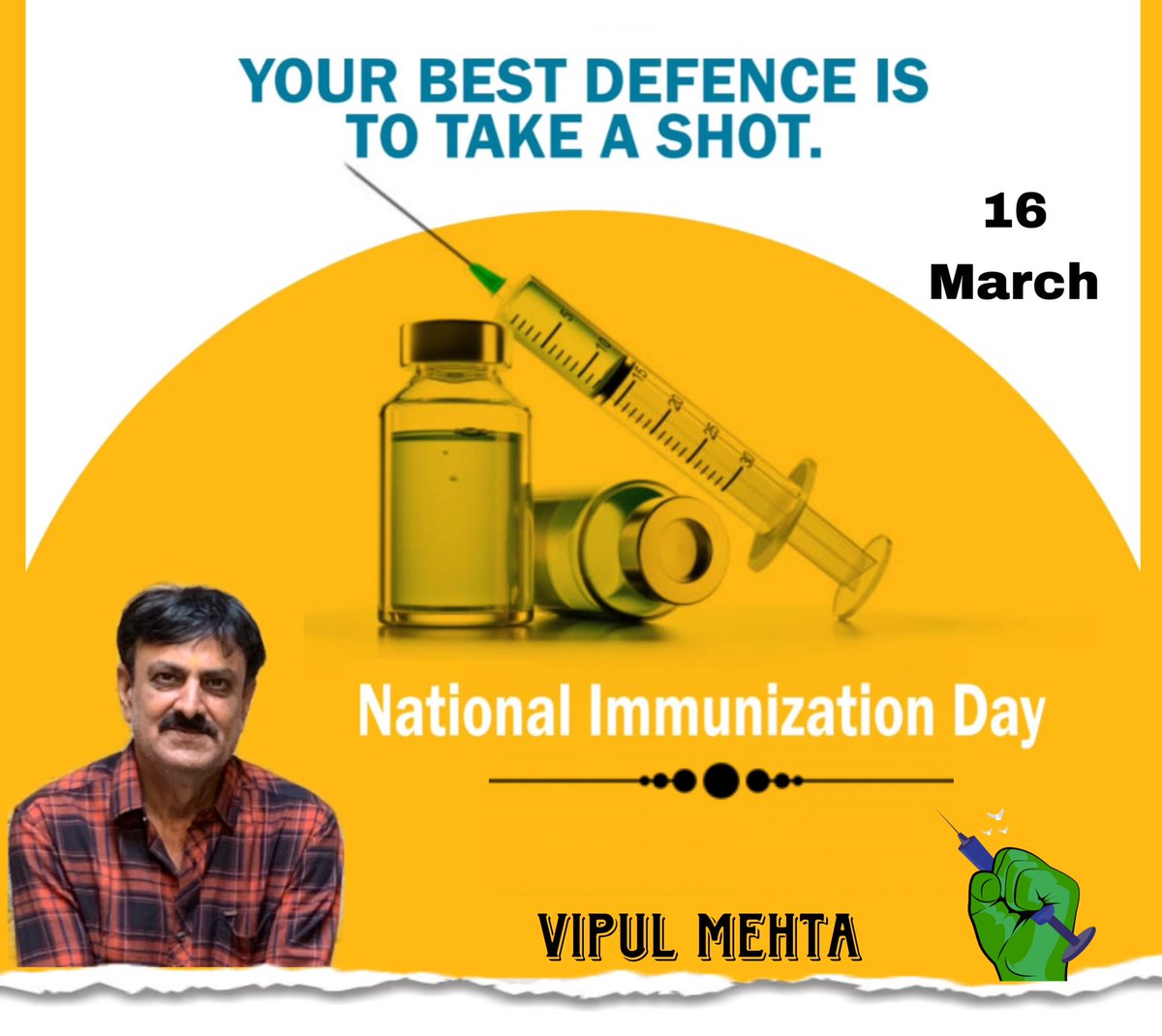 National Immunization Day or National Vaccination Day is observed every year on March 16. It emphasizes that vaccination is vital for every child's growth.
#nationalvacccinationday #nationalimmunizationday  #NationalImmunizationDay