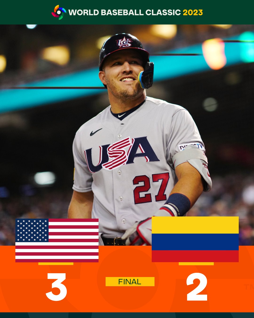 World Baseball Classic on X: Team USA has a date with Team Venezuela in  the #WorldBaseballClassic quarterfinals. 🇺🇸  / X