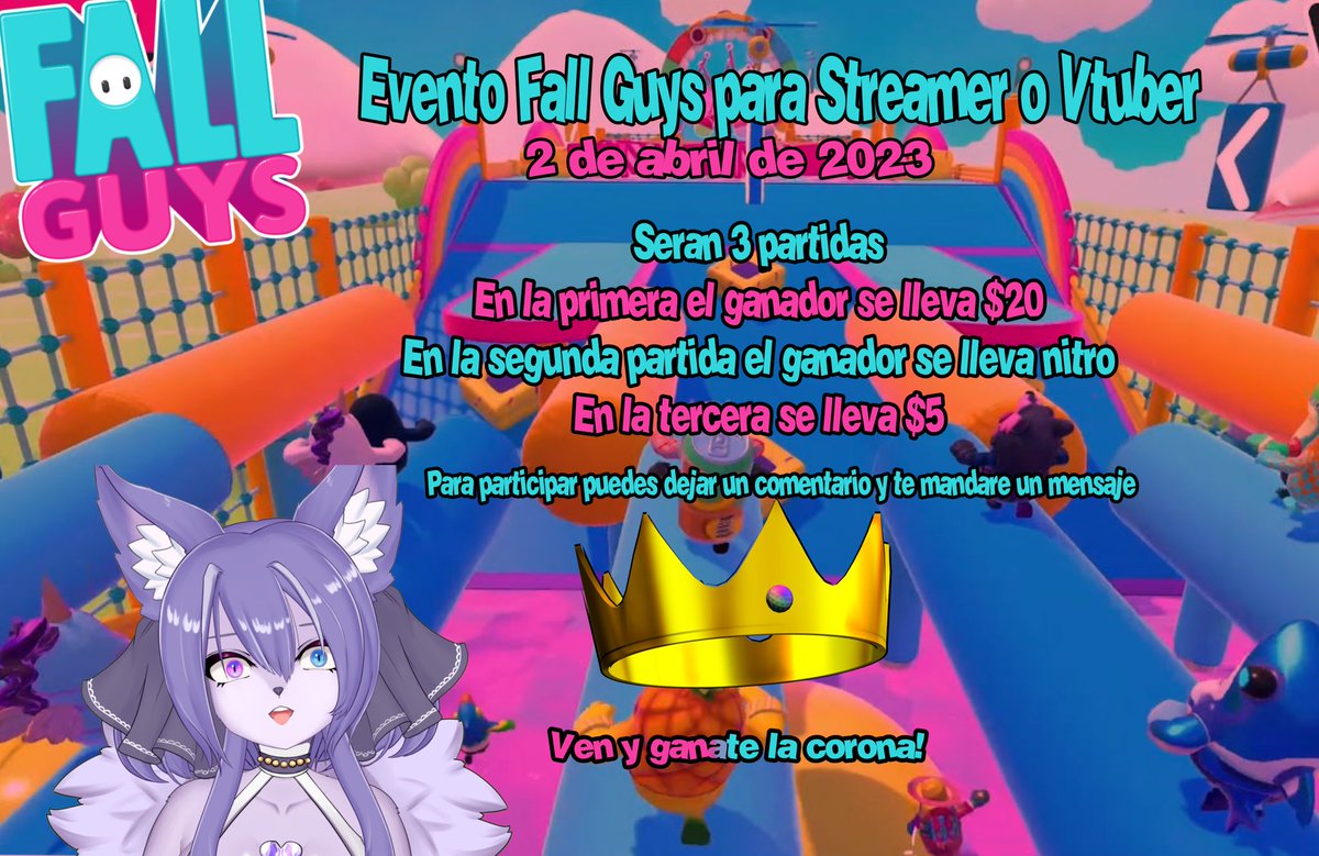 Esferitavt's tweet photo. GENTEEEE!!!!

Ya tenemos fecha del evento!

Estoy emocionada ya que será mi primer evento no se como saldrá pero tengo fe ahre!

Son 40 jugadores ven y unete a este pequeño evento ✨✨

#vtubers #vtuberes #vtuberespañol https://t.co/QU1IUTAnNt