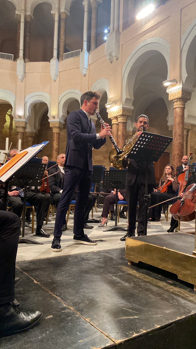 AustriainLBN's tweet photo. Kudos to @Lauralahoud #Boustan festival for organizing yesterday’s wonderful concert with #LebanesePhilharmonicOrchestra, #AndreasOttensamer from #Austria and #PaoloMendes from #Sweden. #Beirut https://t.co/v0Ajowva2R