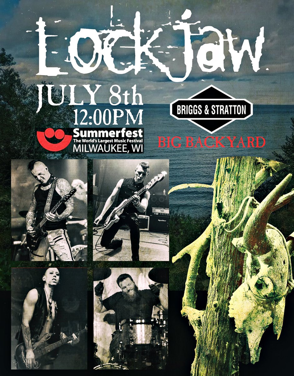 #lockjaw #gothrock #industrialmusic #summerfest #liveshows #festivals #summerfestivals #milwaukeemusic #chicagomusic #alternativemetal