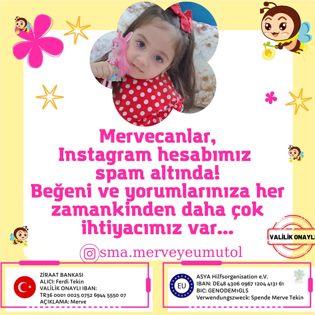 merveye_umut_ol's tweet photo. Sevgili dostlar,ne yazık ki hesabımız yoğun spam saldırısına uğruyor . Destekleriniz her zaman olduğundan çok daha fazla önemli. Lütfen beğeni ve yorum sayımızı arttıralım.

Instagram hesabımız 👇🏽💛
https://t.co/EiDnSnet5U https://t.co/yDCxfQUT80