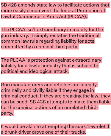 savedgirl316's tweet photo. #nmleg
#SB428
SB 428 is scheduled to be heard by the HJC on THURSDAY
SB 428 attempts to make gun manufacturers and retailers liable for the criminal actions of an unrelated third-party
Tell the House Judiciary to vote NO on SB 428!
HJC contact info: https://t.co/rfolEfX2lR https://t.co/74Nlftn6Mn