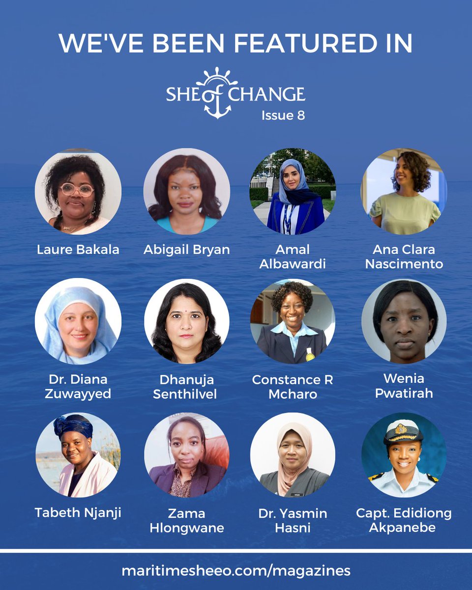 MaritimeSheeo's tweet image. The 8th edition of She of Change also features the women from LEAP 2!

Read about their journey here - maritimesheeo.com/magazines/

#maritimesheeo #SheEO #womeninmaritime