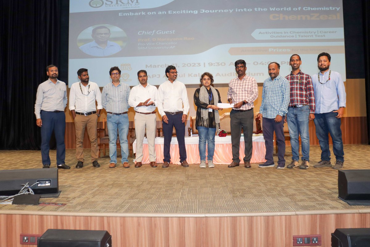 SRMUAP's tweet photo. The Department of Chemistry organised “#ChemZeal”, an outreach programme for undergraduate #students to promote higher studies in various disciplines of Science.
#ChemZeal #StudentOutreachProgramme #HigherStudies #SRMUAP #SRMAP #careeropportunities https://t.co/lmmzwNhdRV