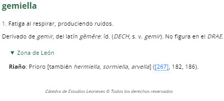 ulefhyc's tweet photo. #LéxicoLeonésActual de #LeMen hoy es #LELEA1903 gemiella,  #LELEA #LLA https://t.co/6lXrB9KwIE