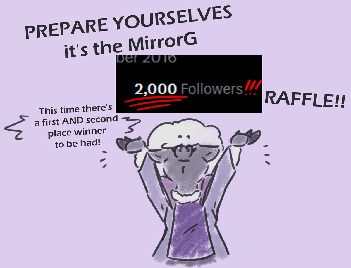 MirrorGs's tweet photo. WE FINALLY MADE IT, GAMERS! THE BIG TWO-OH-OH-OH!
Double prize, this time!! First place will get a full pic from me, and second a color sketch of their choice!

Just the usual terms:
-like + RT
-follow
-comment your FAVORITE OVERALL POKEMON TYPE

It's gotta be ground-type, for me https://t.co/zQW4iaNmbC