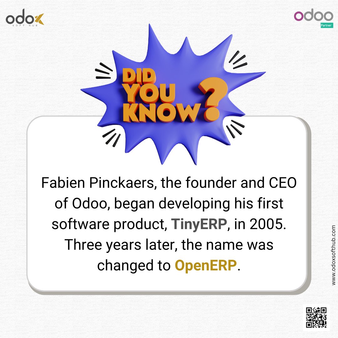 Odoxsofthub's tweet photo. A well-experienced and trustworthy ERP implementation company will help you to choose the best solution for your business needs. Being one of the best Odoo ERP service providers in India Odox Softhub will help you to solve the complexities in ERP selection.
#teamodox https://t.co/V3DNqwEvYT
